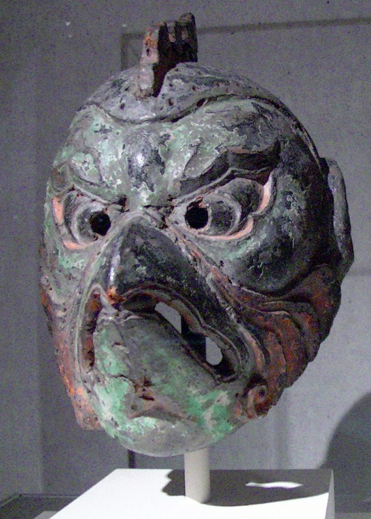 Japanese Gigaku Mask of the Karura Type
